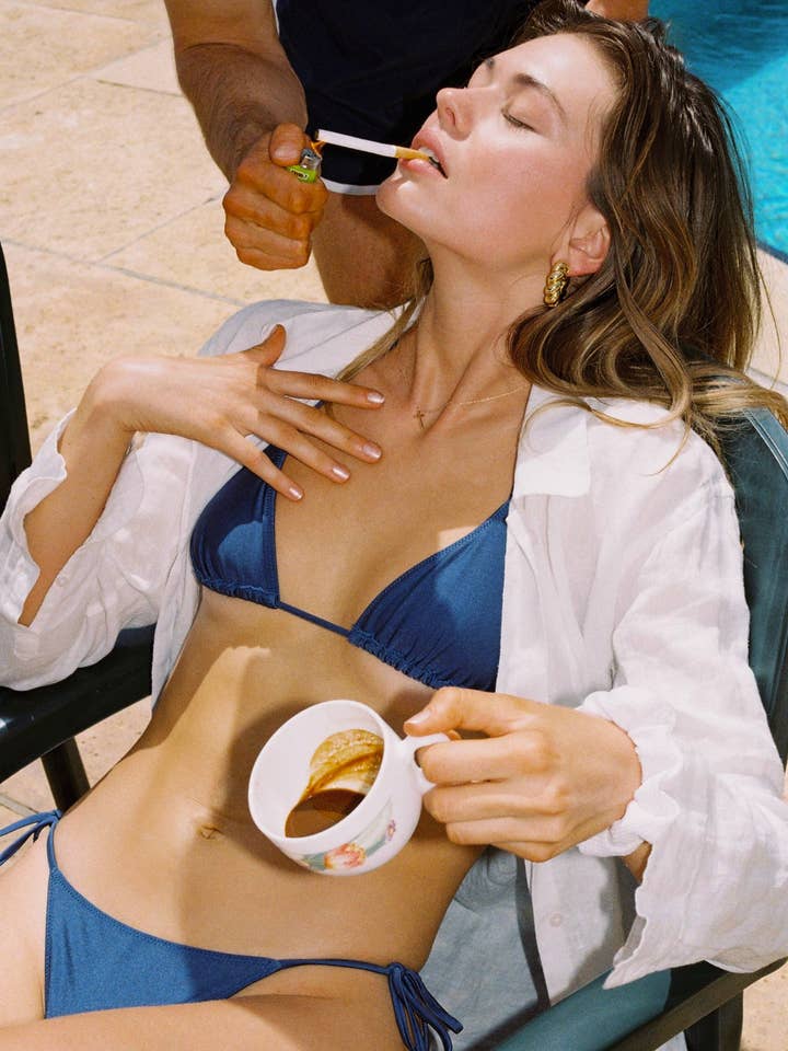 Le Triangle Set - Klara Blauw voor wholesale door Sunkissed