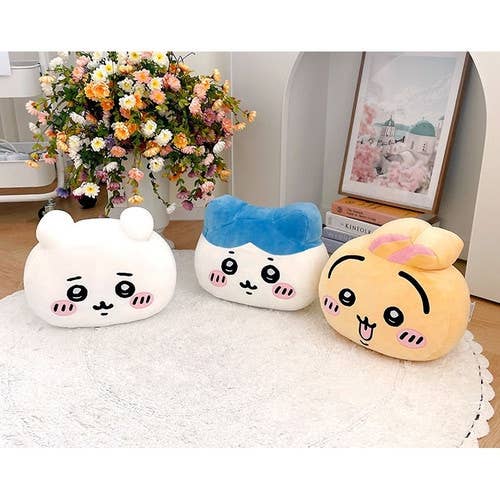 K-Wonderland - Wholesale Decoratieve autospiegelhanger - Unisex - Chiikawa pluche nekkussen - decoratie-, kantoor-, autokussen7