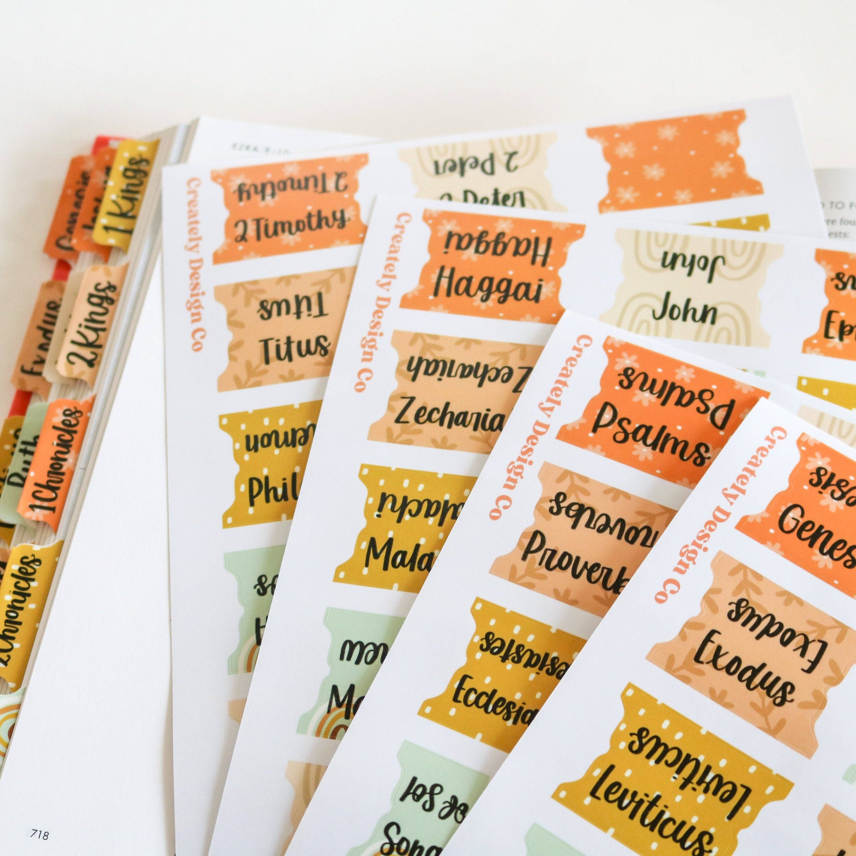 Creately Design Co. LLC - Wholesale Sticker - Boho Bible Tabs3