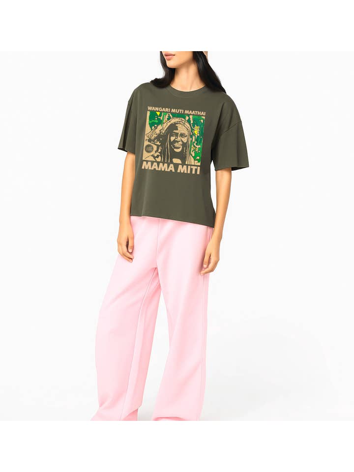 UNITED SOULS - Wholesale Screen Printed T-Shirt - Women's - Wangari Muta Maathai I Women's Oversized T-shirt7