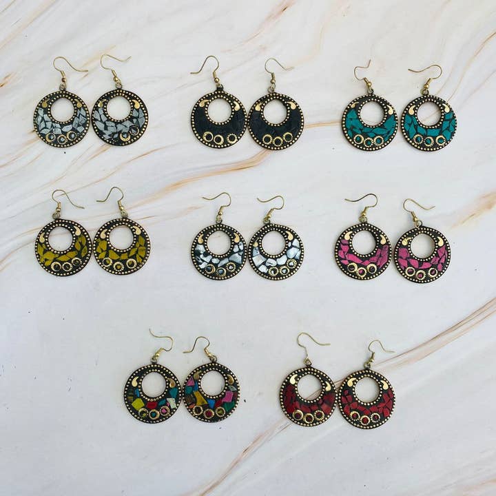 Hecho a mano - Wholesale Stud/Post Earrings - Mosaic earrings4