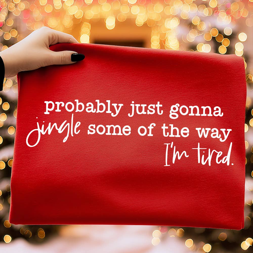 Trendy Transfers - Wholesale Sublimation Transfer - Jingle Some Of The Way WHITE DTF Heat Transfer0