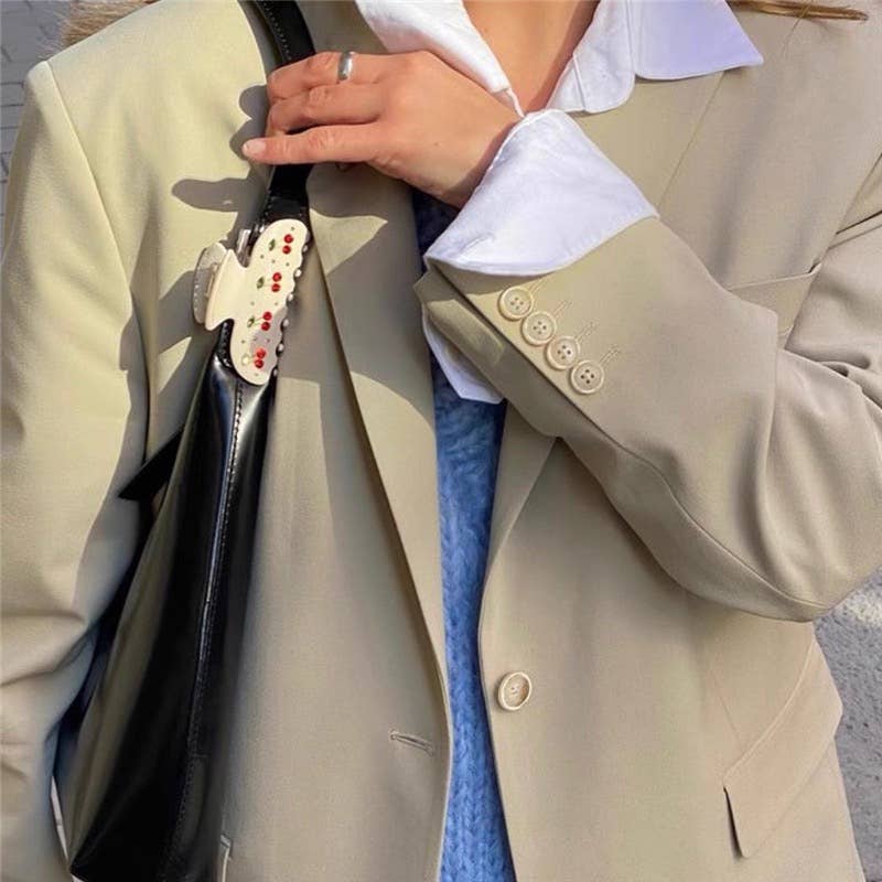 LadyJuneAccessories - Wholesale Hair Clip - Women's - Cherry Crystal Hair Claw Clip – Available in 3 colors9