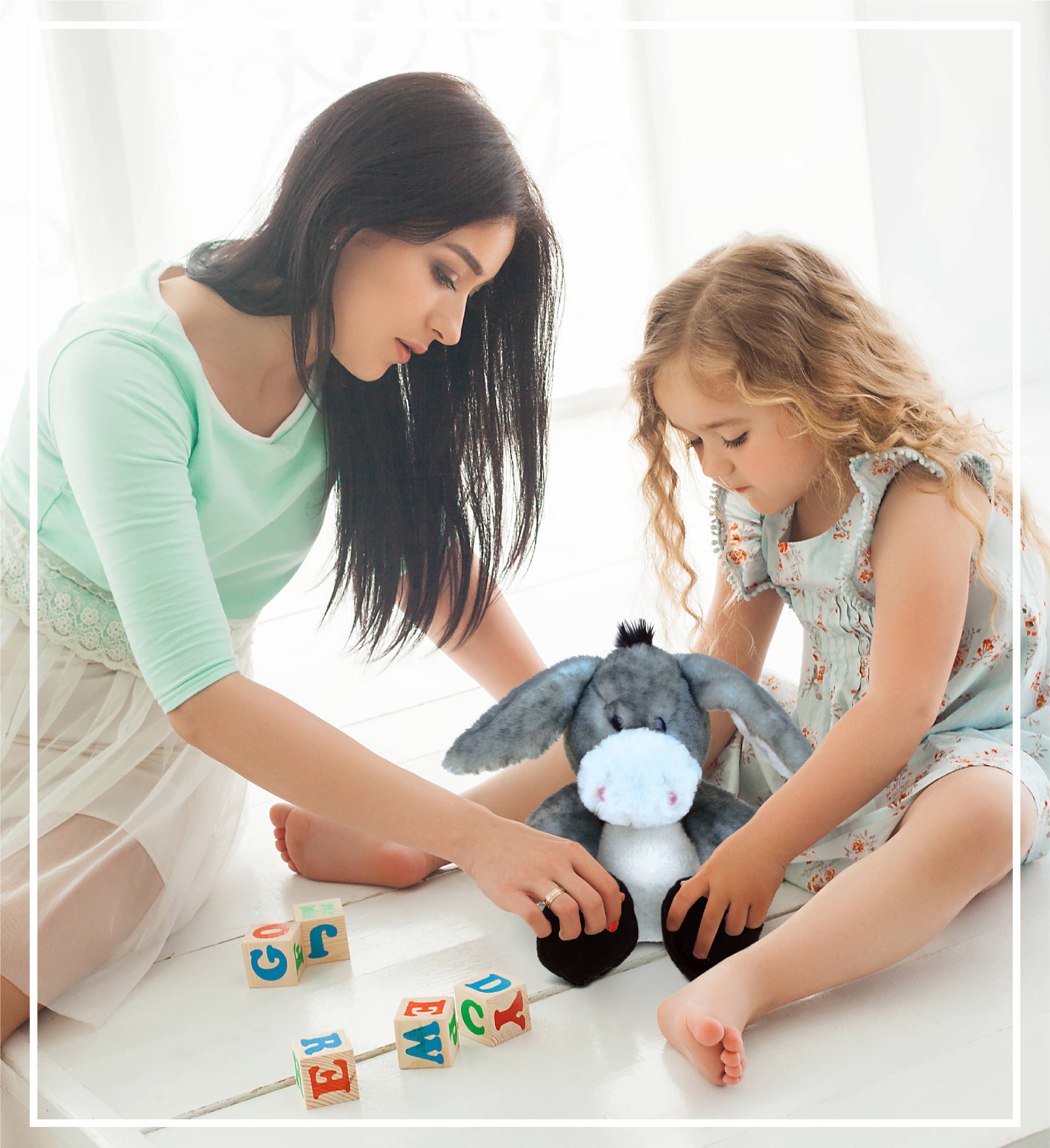 Cota Global - Vendita all'ingrosso Peluche - Bambini e neonati - Asinello Grigio Seduto - Super Morbido Peluche6