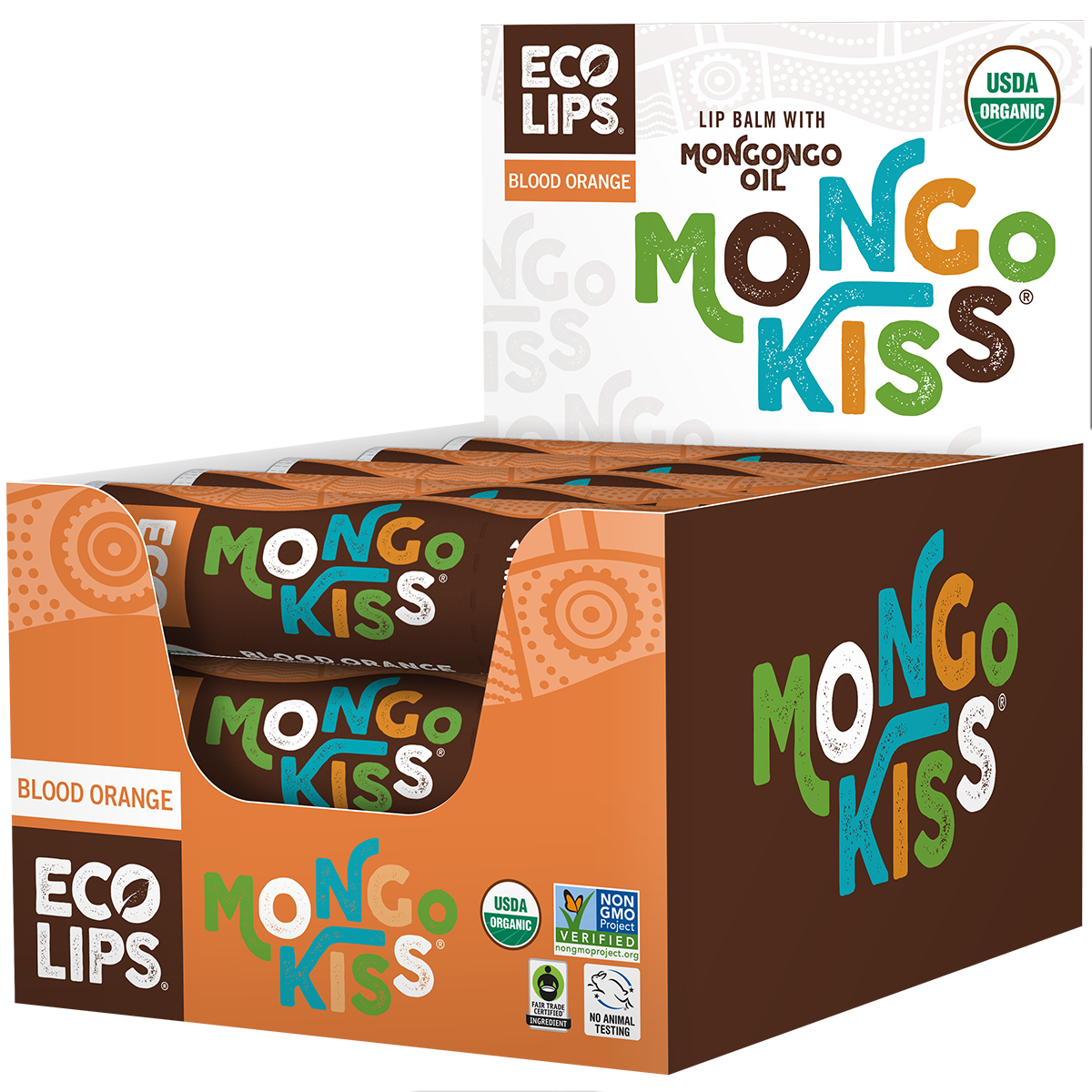 Eco Lips & Bug Soother - Wholesale Lip Balm - Mongo Kiss Lip Balm 15-count display0