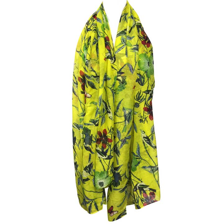 Wrapables.com - Wholesale Scarf - Women's - Wrapables Soft Viscose Bird Print Multi-Style Scarf1