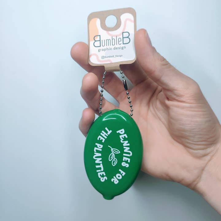 BumbleB Graphic Design - Wholesale Keychain - Women's - Pennies for the Planties Coin Purse Keychain2