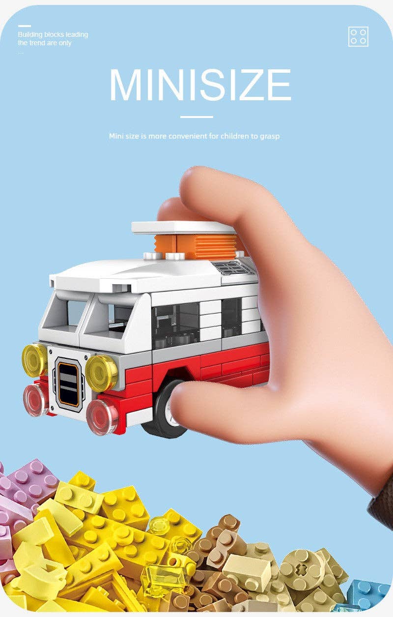 Toyarina - Wholesale Building Set - Kids - Vehicle Series Building Blocks Fire Truck in bulk2