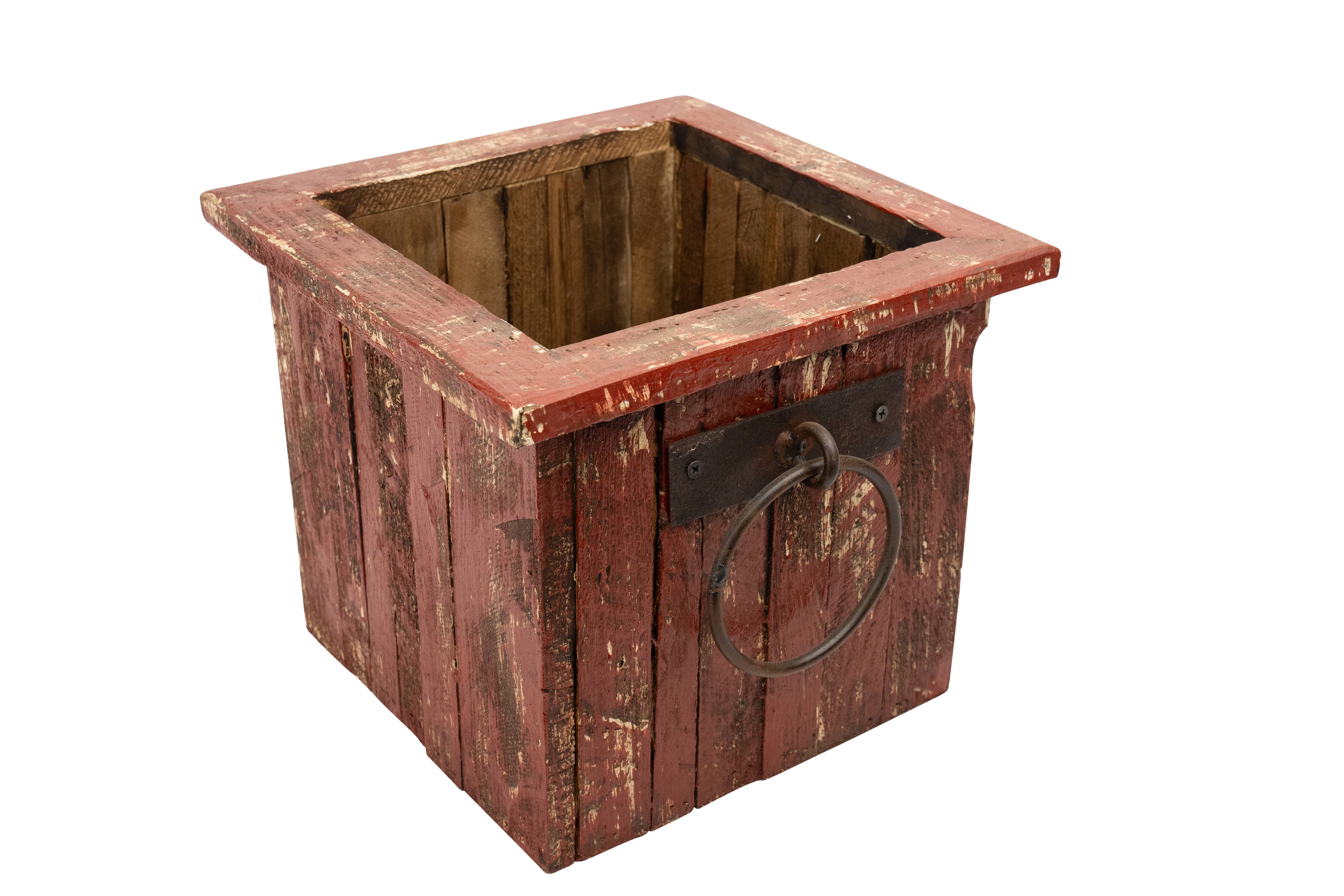 My Amigos Imports - Wholesale Planter Box - Gardner Rustic Wooden Square-Planter-11x11x10H-Garden Decor13