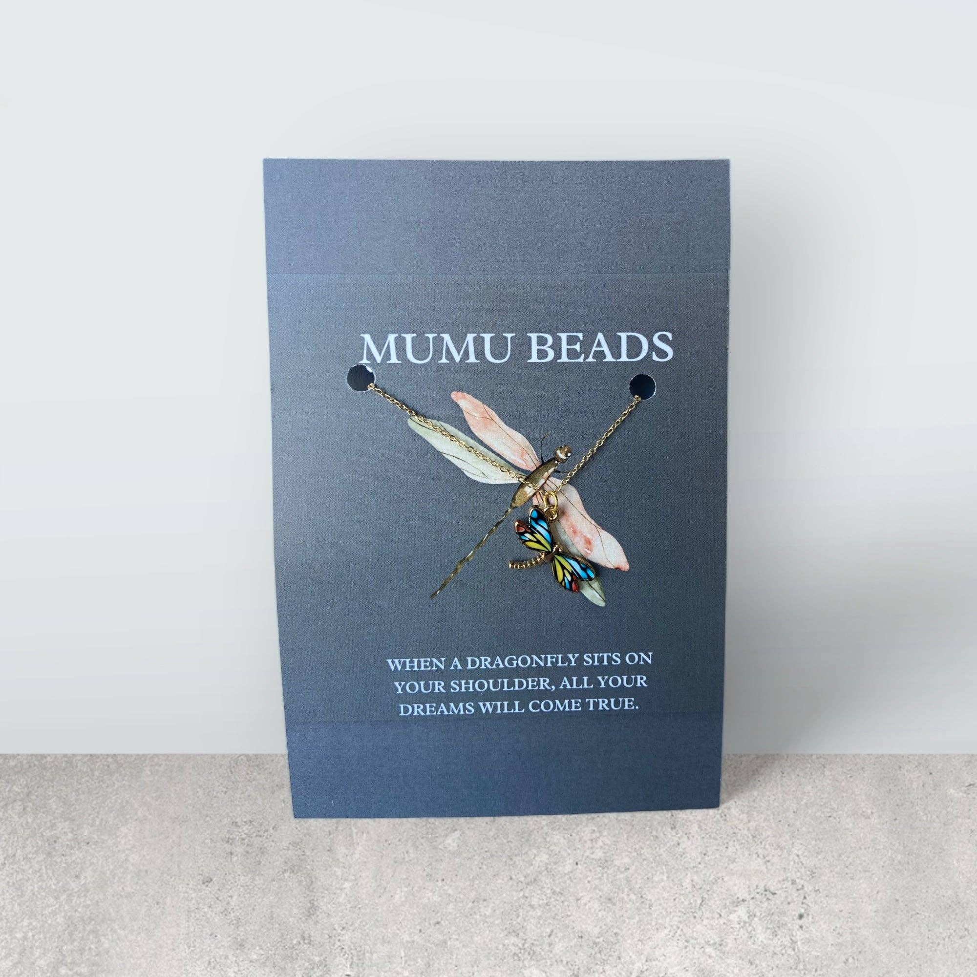 Gold Classic Dragonfly Necklace for wholesale on Faire3