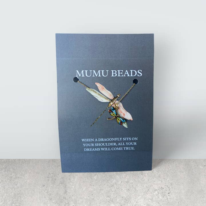 Gold Classic Dragonfly Necklace for wholesale on Faire3