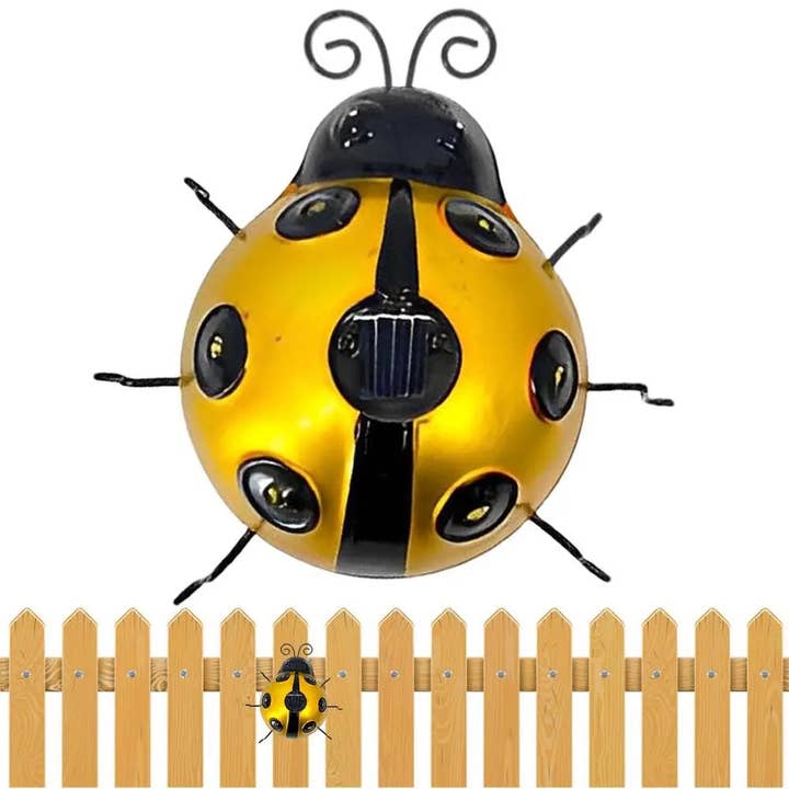 Kiyo Home - Wholesale Outdoor Ornament/Decor - Solar Ladybug8