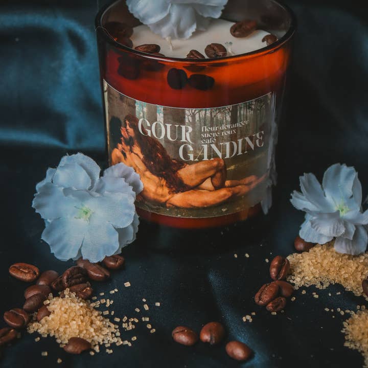 Gourgandine bougies – Großhandel Kerze im Glas / gefüllte Kerze – Nachrichtkerze Kaffee Orangenblüte Zucker, Rapswachs9