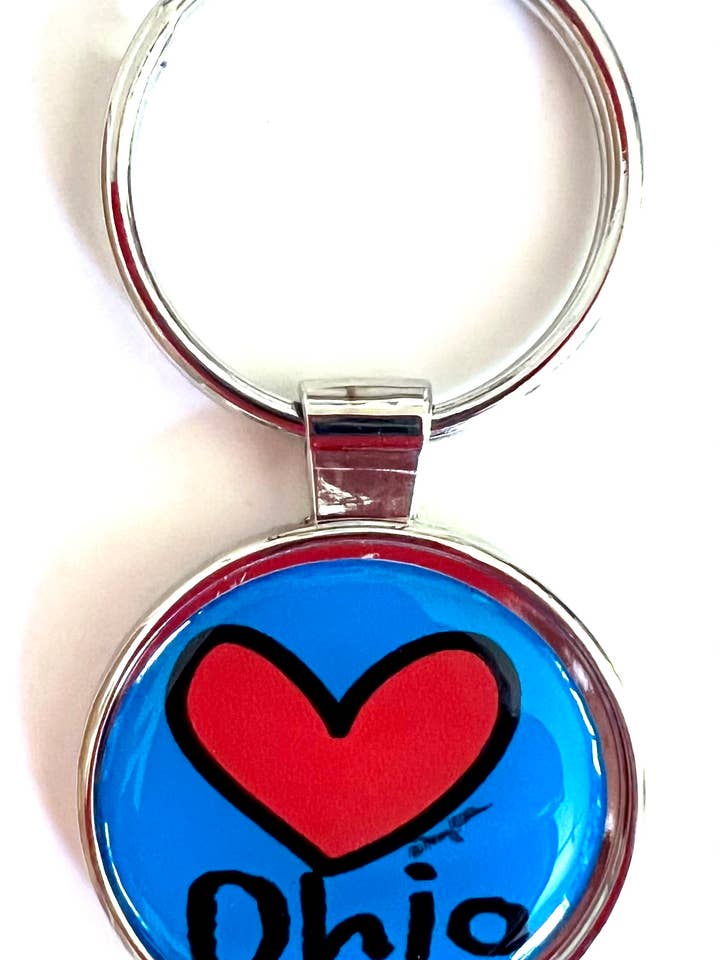 Ohio Keychain Heart for wholesale by Mary Ellis
