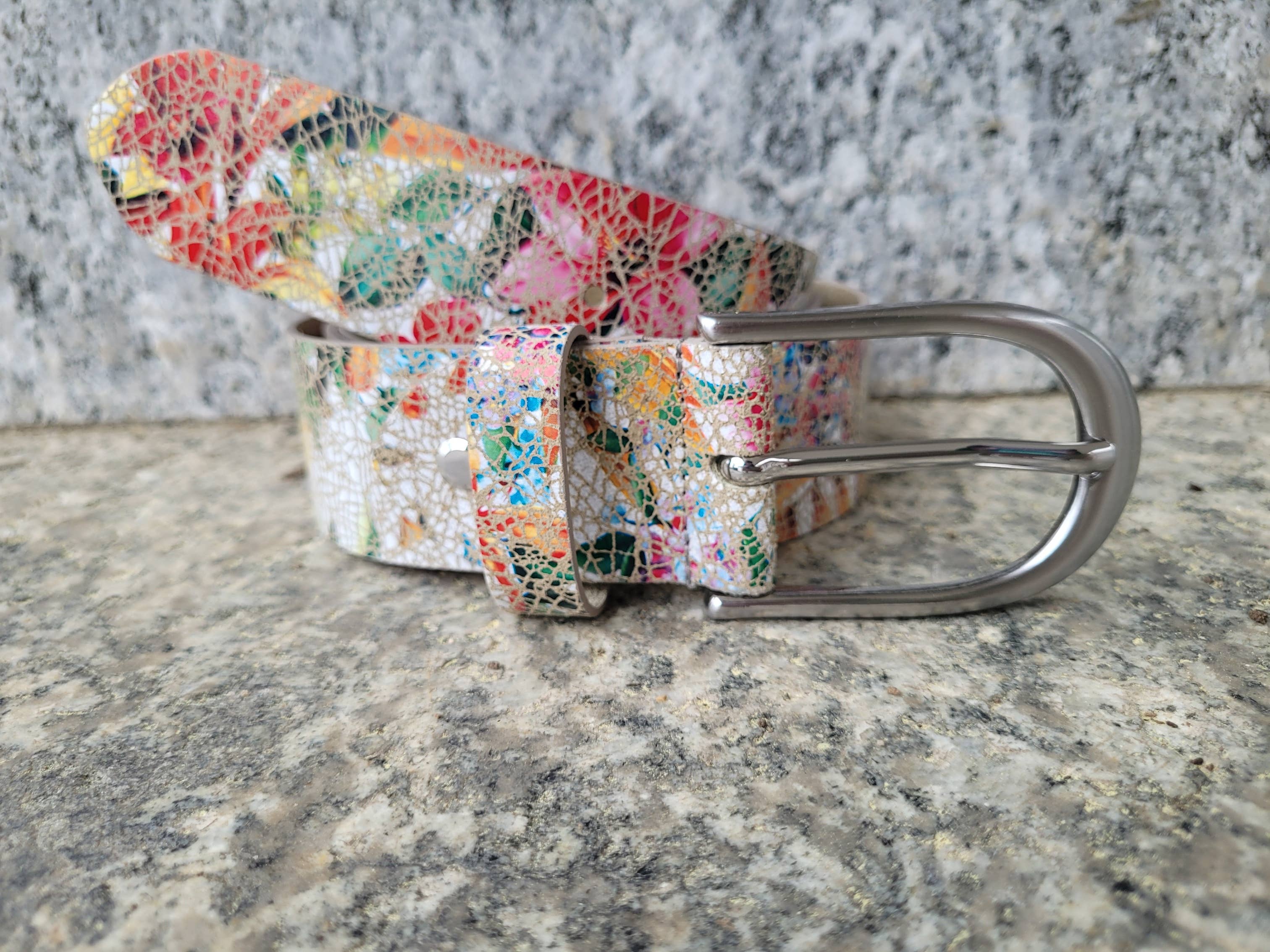 MGM Design e.K. - Wholesale Belt - Women's - Women's Flora Flower Crash Wide Leather Belt2