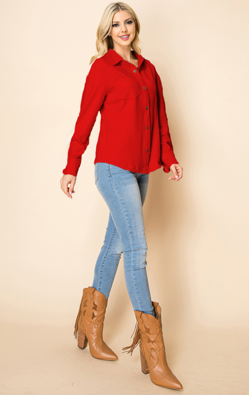 W.A.Y. --Wonderful And Young - Vendita all'ingrosso Camicia - Donna - Camicia a pressione in pelle scamosciata W.A.Y 14