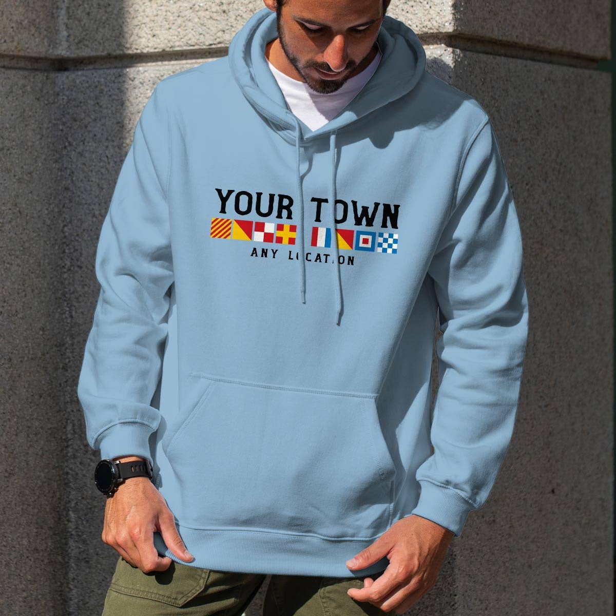 RetroPlanet - Wholesale T-Shirt (Graphic) - Unisex - Nautical Flags Name Drop T-Shirt Sweatshirt Hoodie Adult8