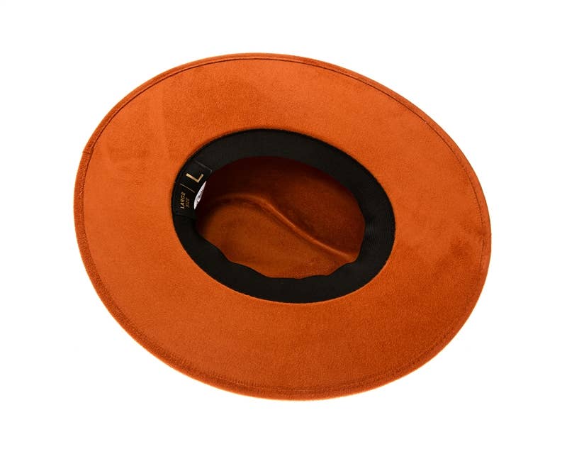 DNMC - Wholesale Fedora - Women's - Stiff Brim Rancher Hat - Premium Vegan Suede - 12+ Colors!18