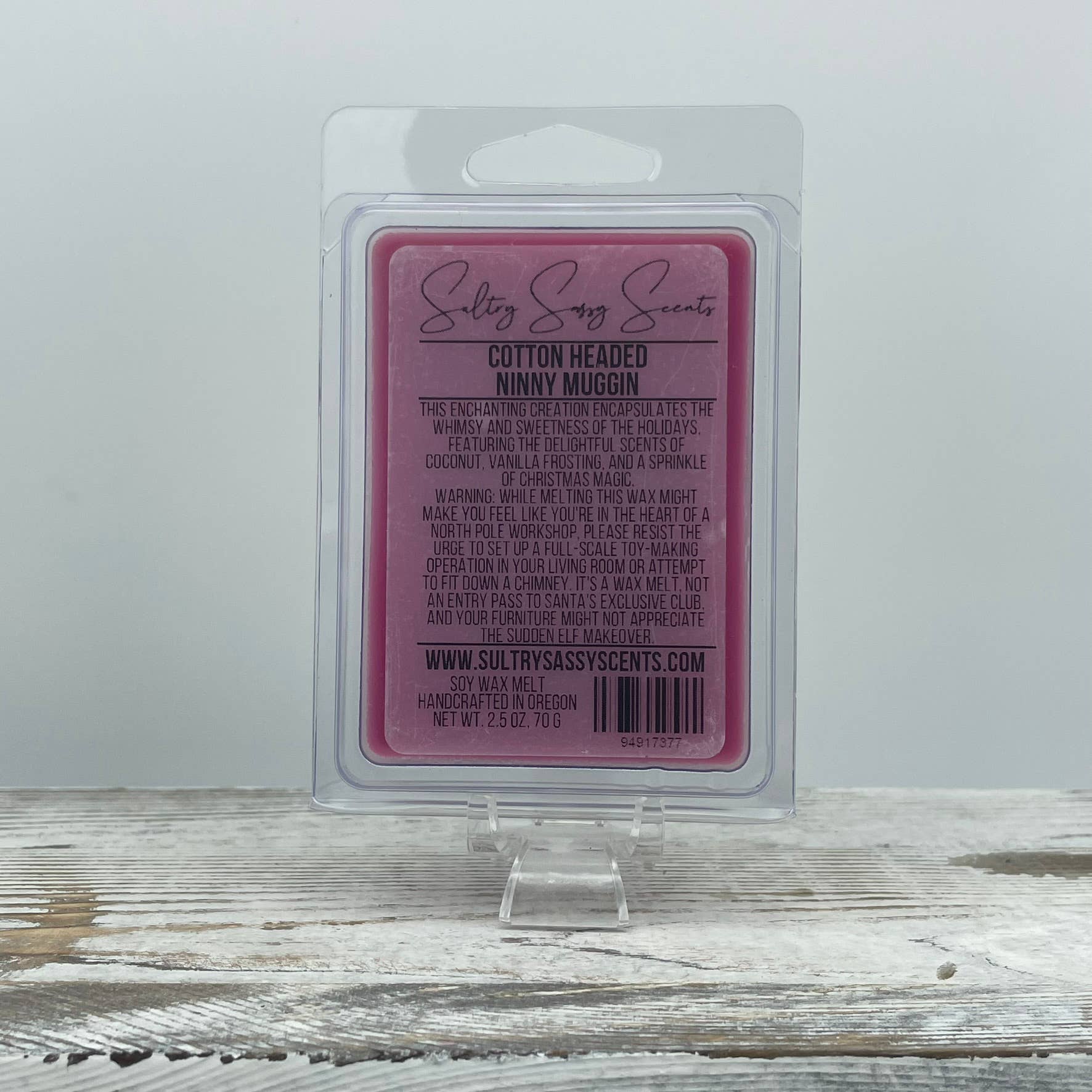 Sultry Sassy Scents – Großhandel Schmelzwachs – Ninny Muggin mit Baumwollkopf, Motiv Soy Wax Melt0