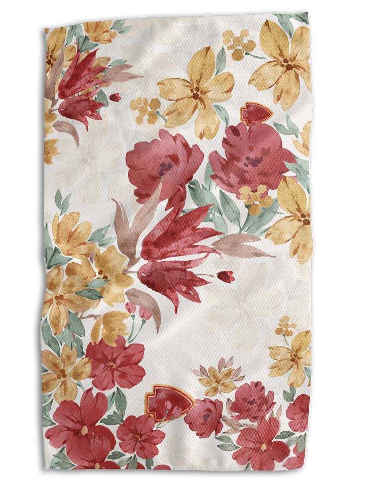 Floral Arrowhead 18x30 Work-harder Double-Sided Towel for wholesale by Absorb-Lumen