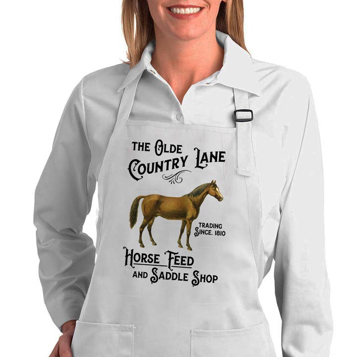 Avery Lane Gifts - Wholesale Apron - Country Lane Horse Feed Cotton Apron0