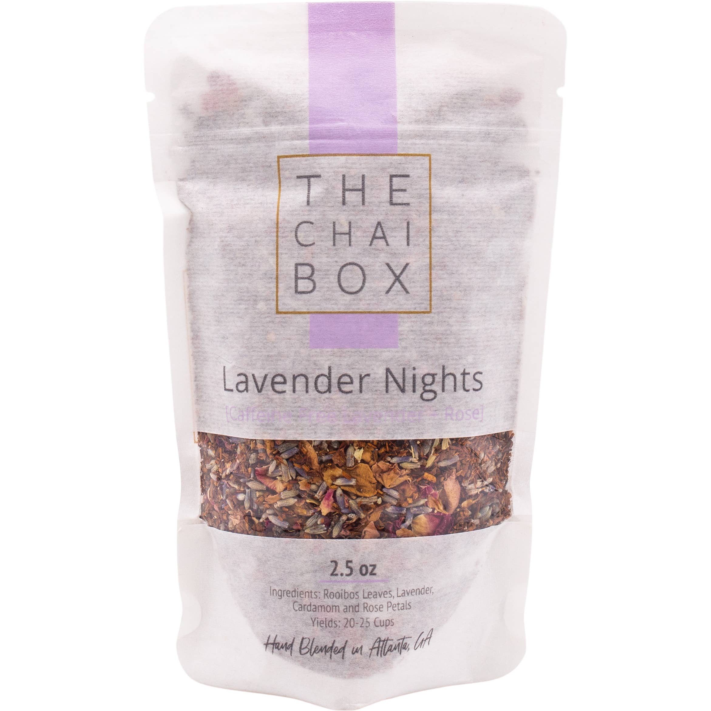 The Chai Box - Wholesale Loose Tea - Lavender Nights - Caffeine Free Rooibos Lavender Tea0
