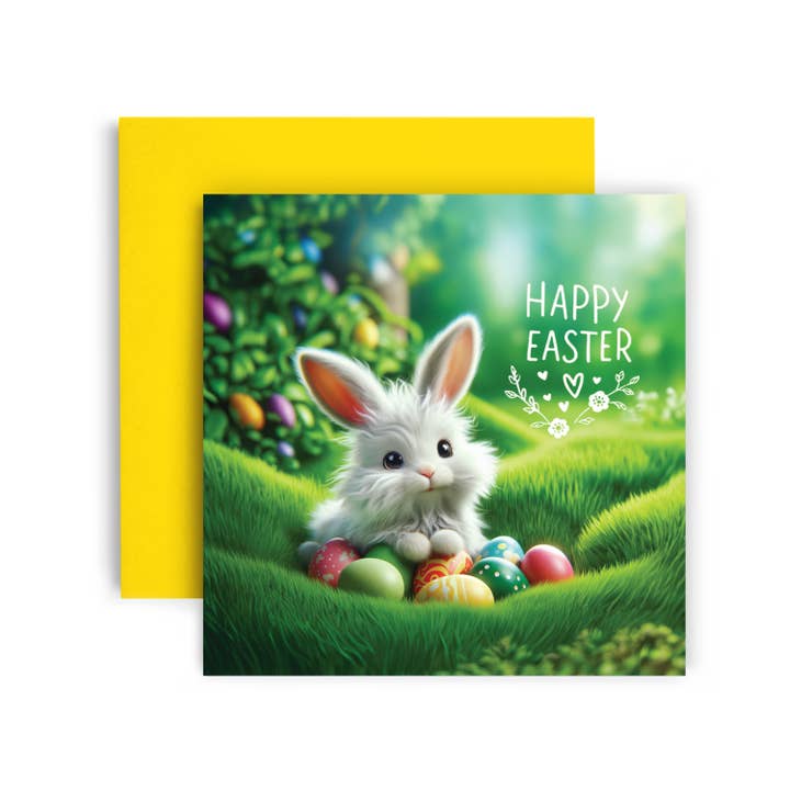 Cute Easter Bunny Card for wholesale by Huxters
