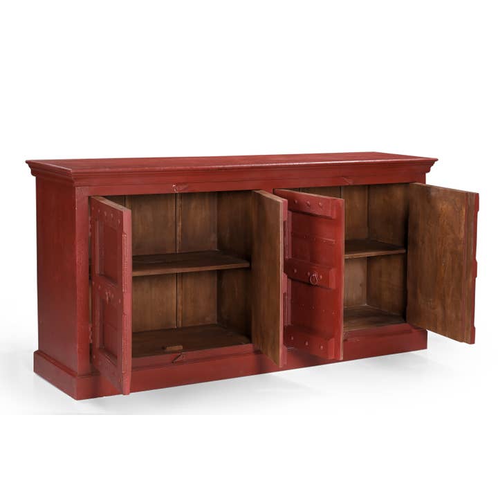 Timbergirl - Wholesale Sideboard - Woodland Red Wooden Sideboard 72"1