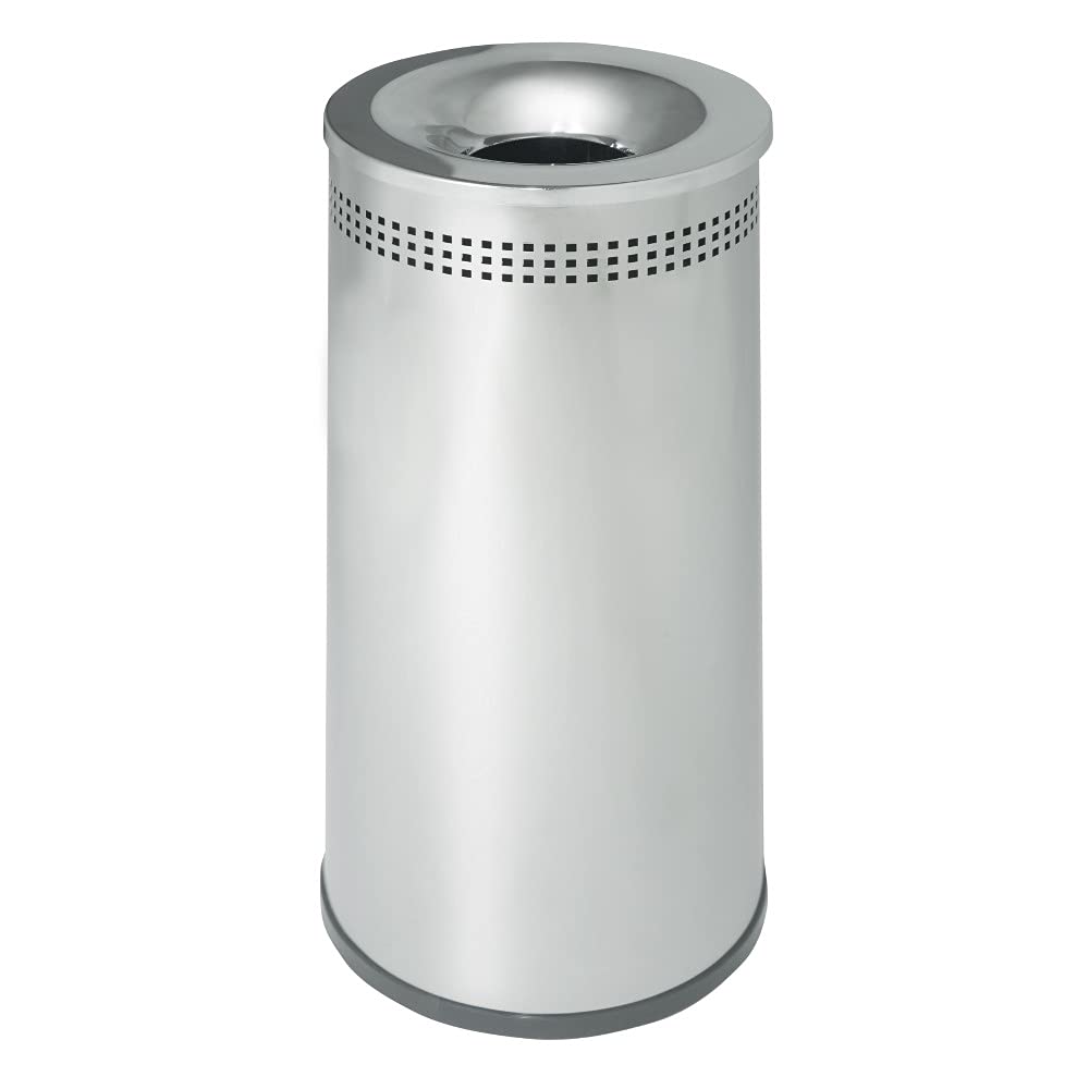 MEDEL OFFICE - Wholesale Trashcan/Trash Bin - 39L Stainless Steel Waste Bin with Removable Chrome Lid0