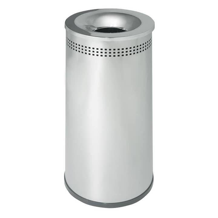 MEDEL OFFICE - Wholesale Trashcan/Trash Bin - 39L Stainless Steel Waste Bin with Removable Chrome Lid