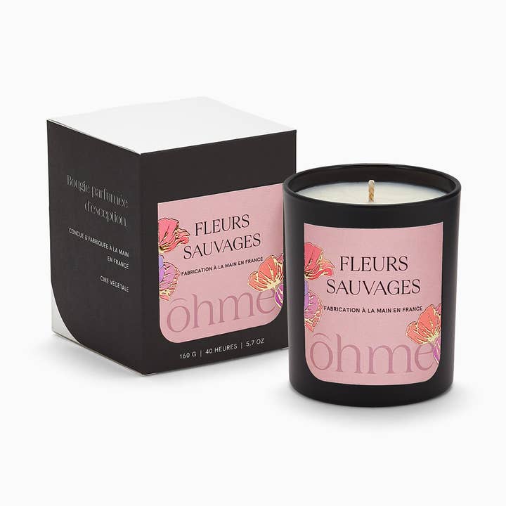 Bougie parfumée - Fleurs Sauvages pour la vente par ōhme