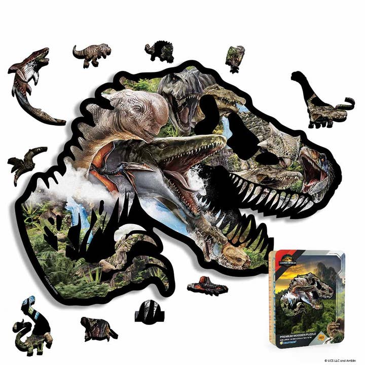 Fossil Fury - Wooden Jigsaw Puzzle for wholesale by Crafthub