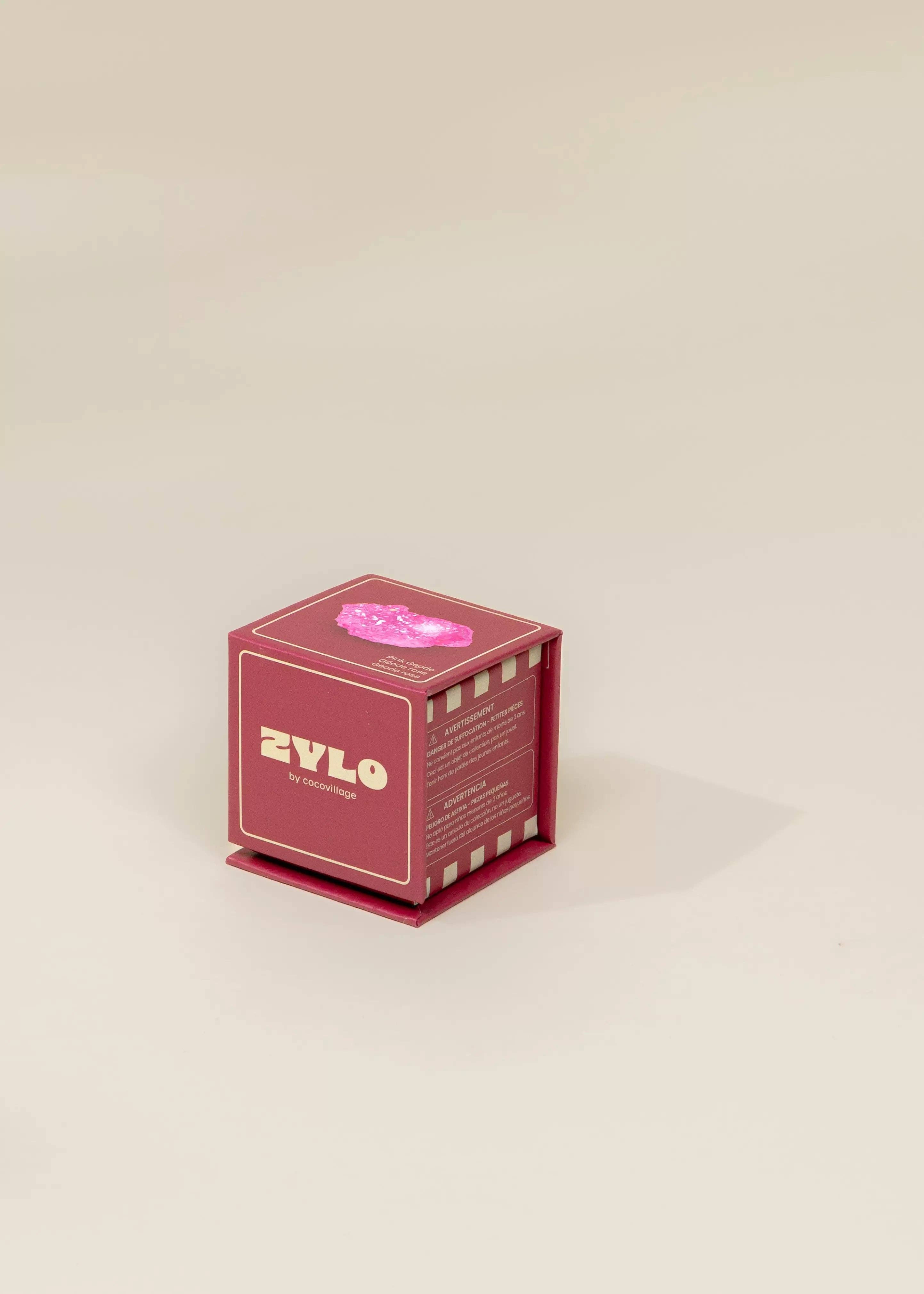 Coco Village – wholesale Decorative tabletop object – Collectible Mineral - Pink Geode0