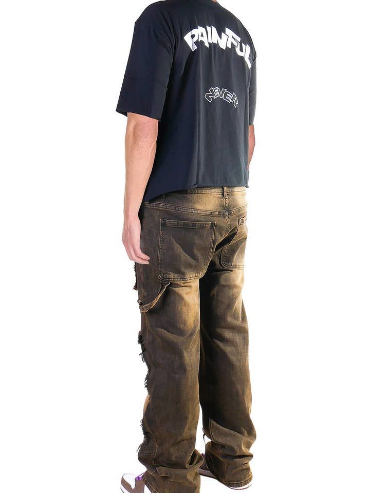 Cooper 9 - Wholesale Jeans - Men's - 507 Cross Wide Cargo Jeans Gray Wash7