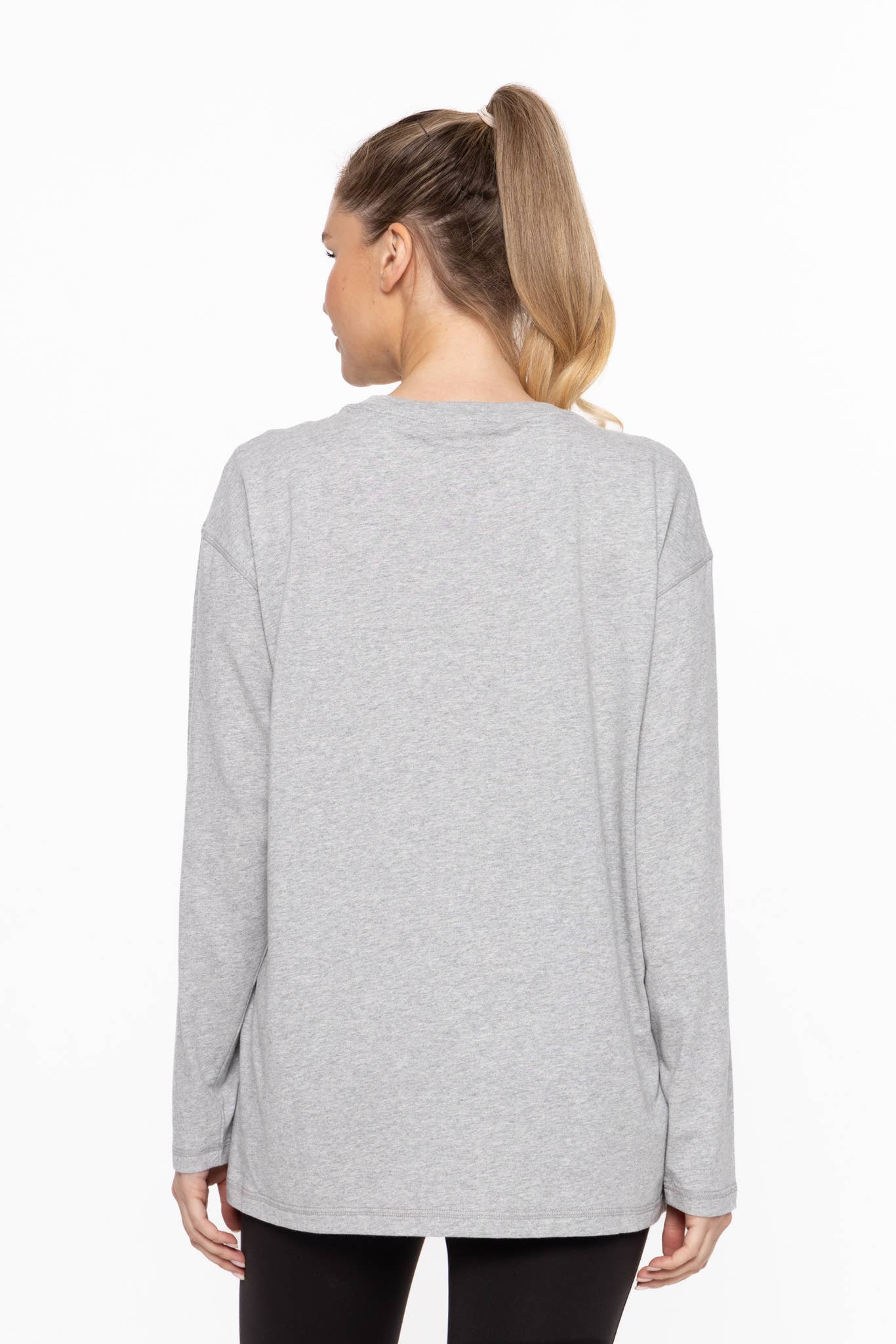 Mono B - Wholesale Tunic - Women's - Organic Cotton Long Sleeve Boyfriend Tee6