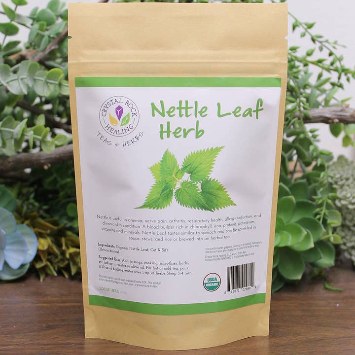 Crystal Rock Healing, LLC - Wholesale Herbs - Nettle Leaf Herb 1oz Organic0