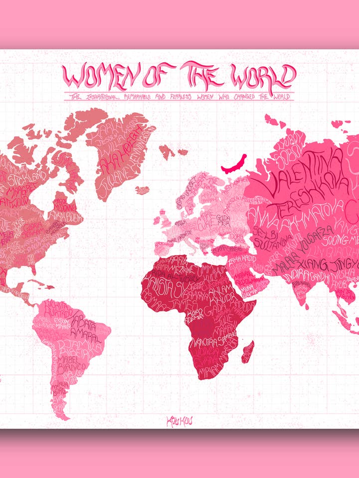 Women of the World Map for wholesale by koukou