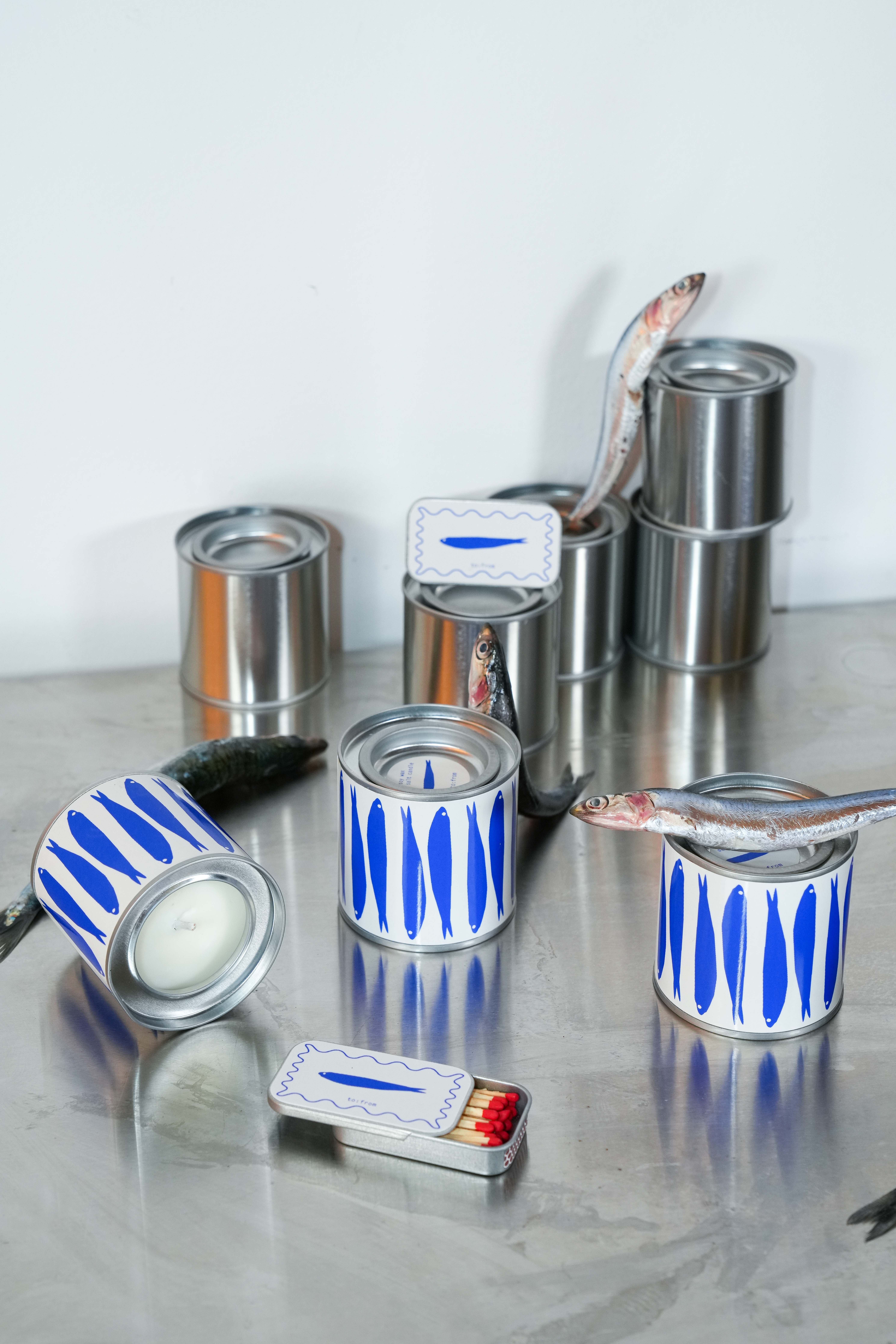 to:from - Wholesale Travel Candles - SARDINES (sea salt)2