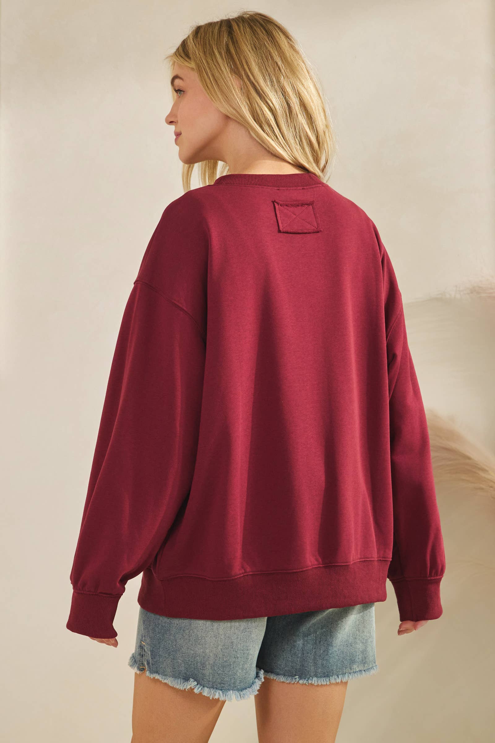 Sewn and Seen - Wholesale Graphic Sweatshirt - Women's - Bold Varsity Game Day Sweatshirt10