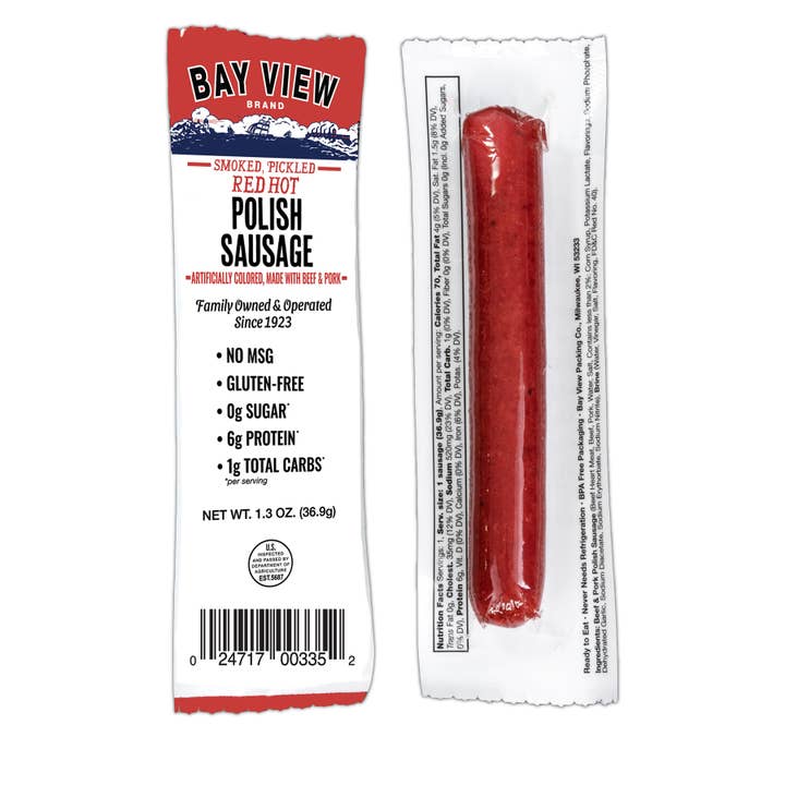 Bay View Packing – Großhandel Wurst – Geräucherte eingelegte polnische Wurst für eine Portion