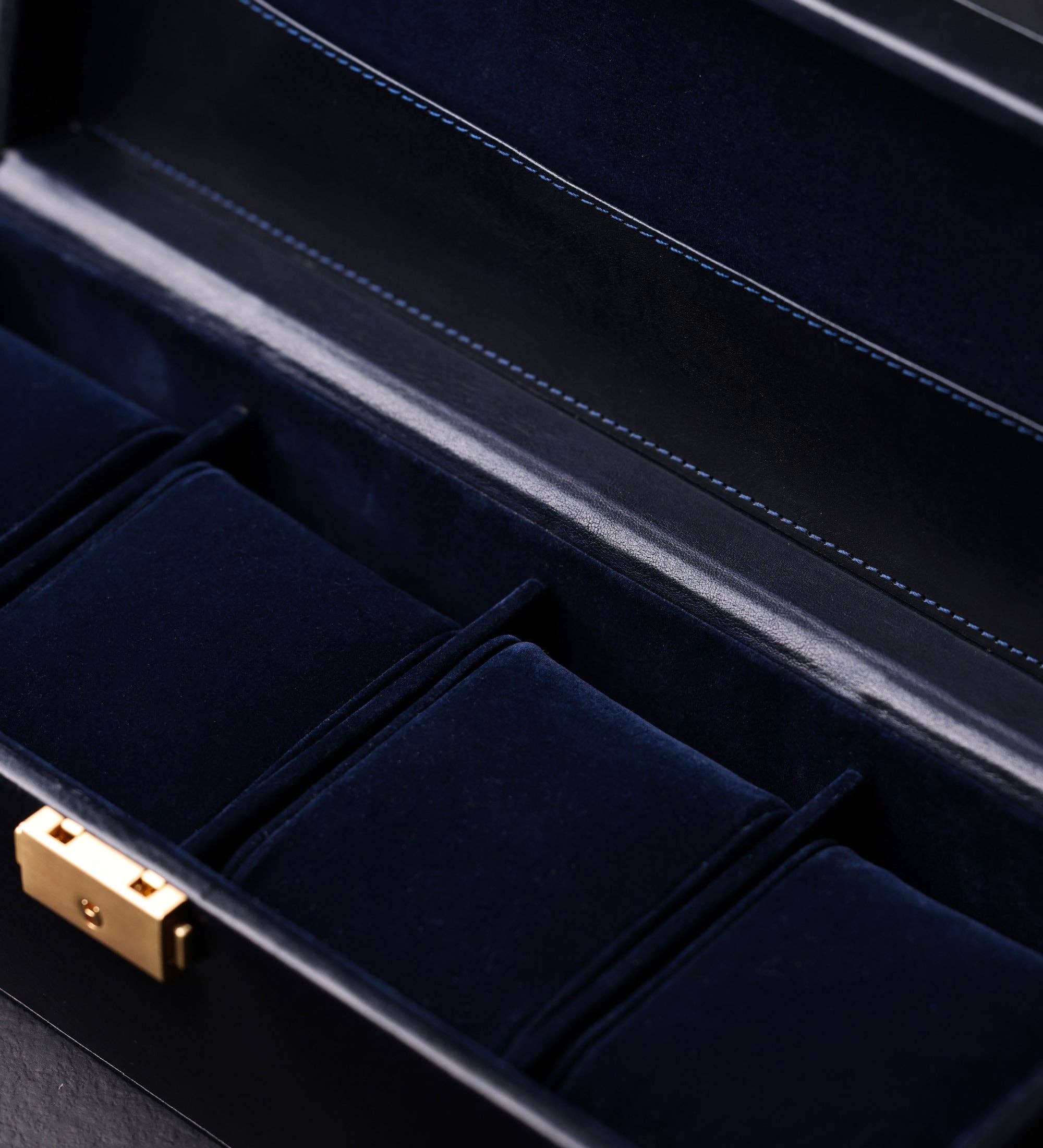 Time Resistance - Vente Boîte/rangement à bijoux - Boîte à montres en cuir Herzog, organiseur de montres7