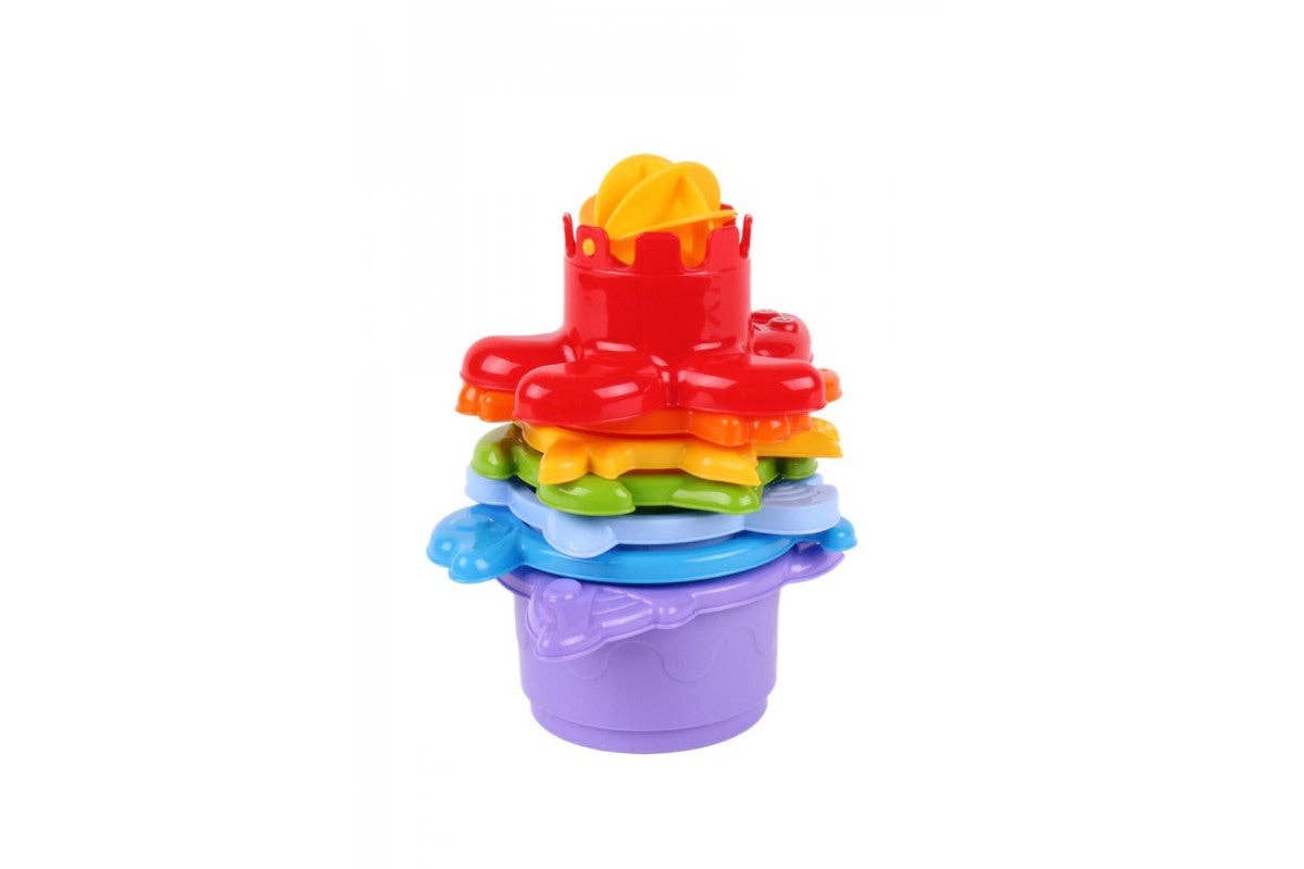 Technok - Wholesale Stacking Rings Game - Baby - TECHNOK Stacking Cups (7 Pieces) - Sea Animal Shapes5