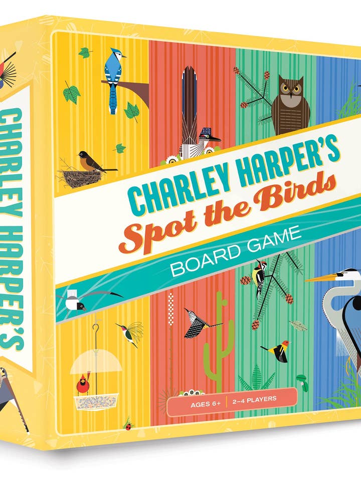 Charley Harper's Spot the Birds bordspel voor wholesale door Pomegranate