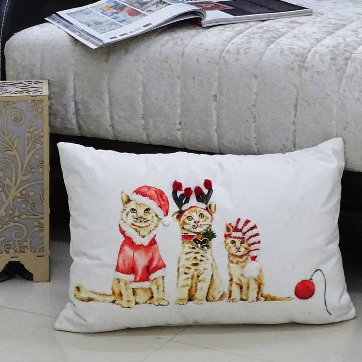 Vibhsa Christmas Throw Pillow for couch 14"x 20" for wholesale by Vibhsa