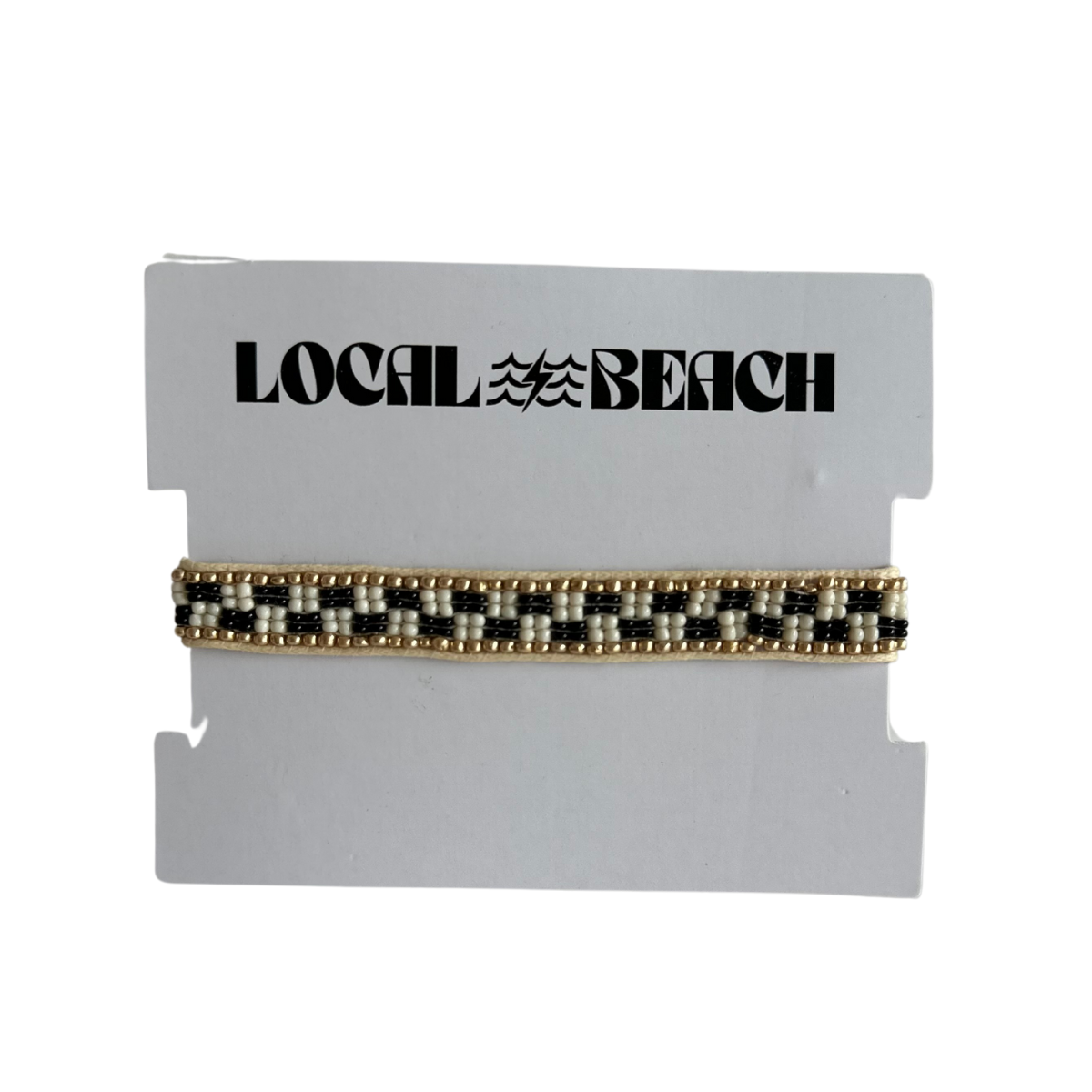 Local Beach - Wholesale Beaded Bracelet - Local Beach Checker Beaded Bracelet0