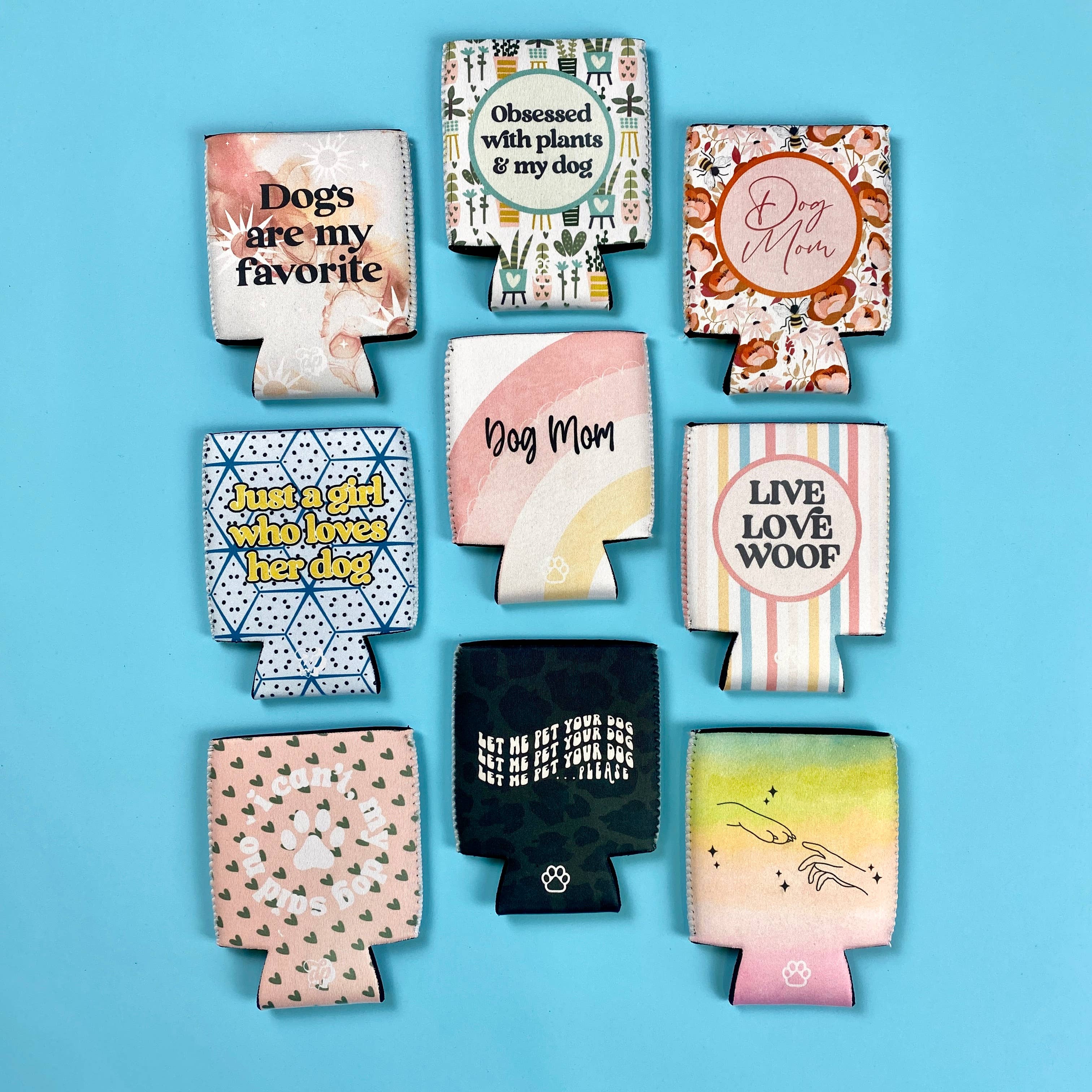 The Dapper Paw - Vente Housses de boisson - Les chiens sont mon isolant de canettes en néoprène préféré2