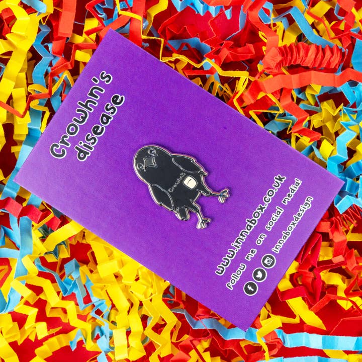 Innabox Ltd - Wholesale Lapel Pin/Button - Crowhn's Disease Enamel Pin - Crohn's Disease2