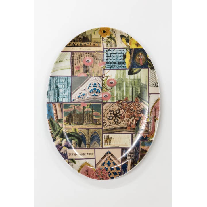 The Infinite Story oval porcelain tray for wholesale by Vito Nesta Grand Tour