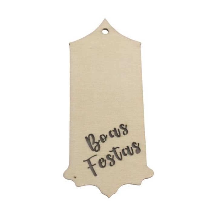 Etichetta Buone Feste 12x5,5cm UV. 6 pz. per la vendita all'ingrosso da parte di Atiladecor, Artesanato Lda