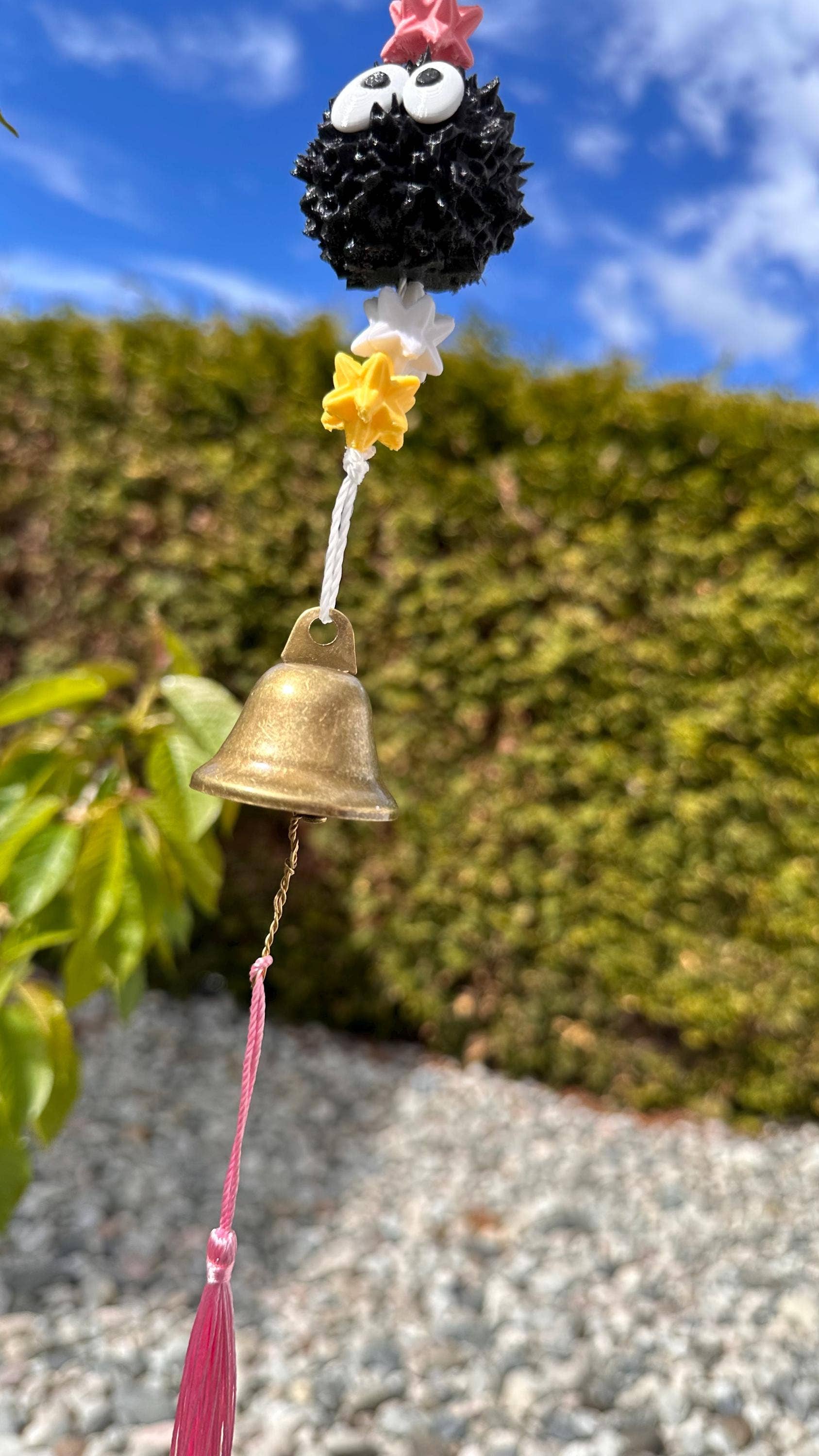 <3 Studio - Wholesale Wind Chime - Soot Sprite Wind Chime | Japanese-Inspired Garden Charm3